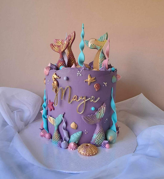 Mermaid theme cake