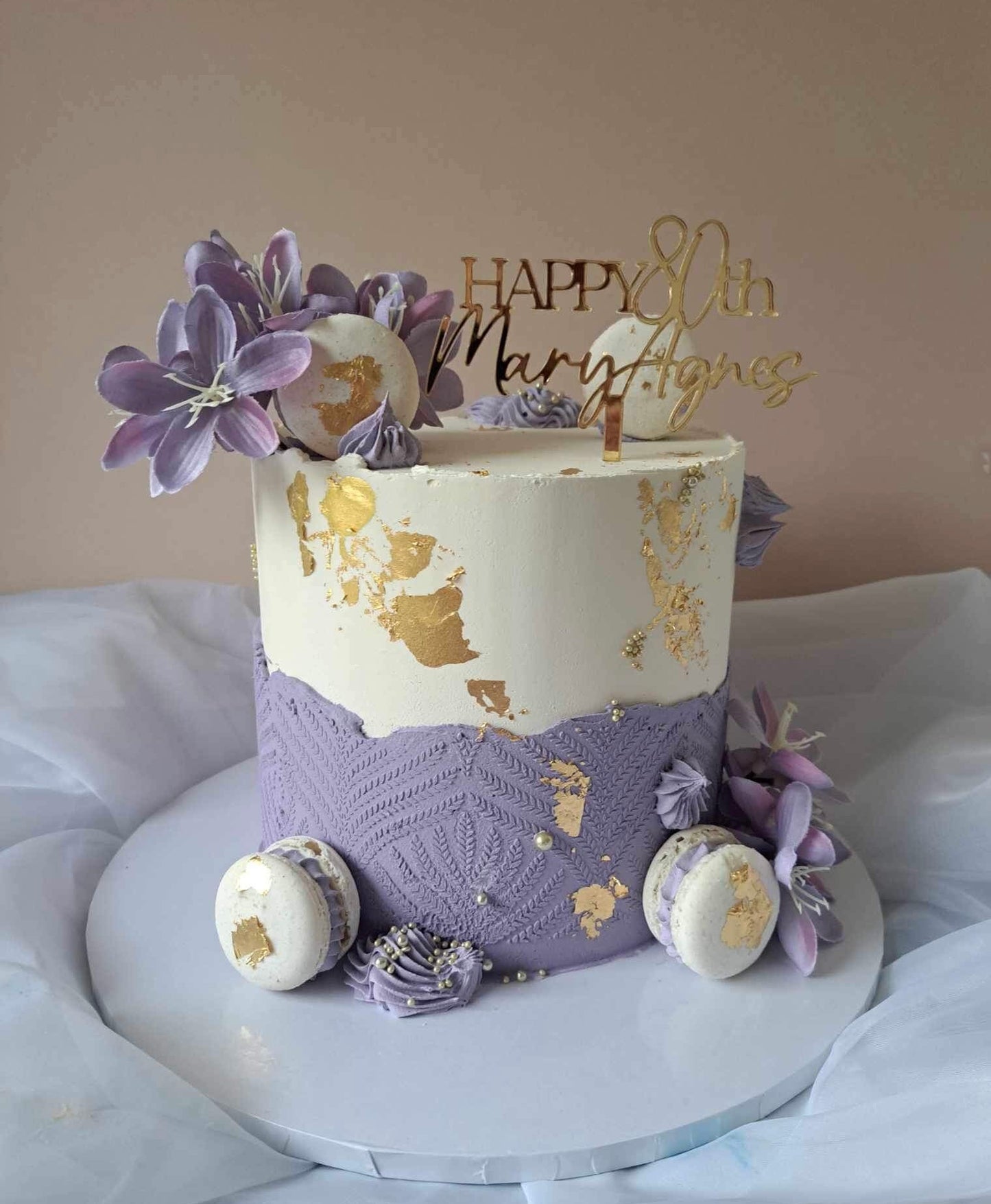 Floral celebration cake