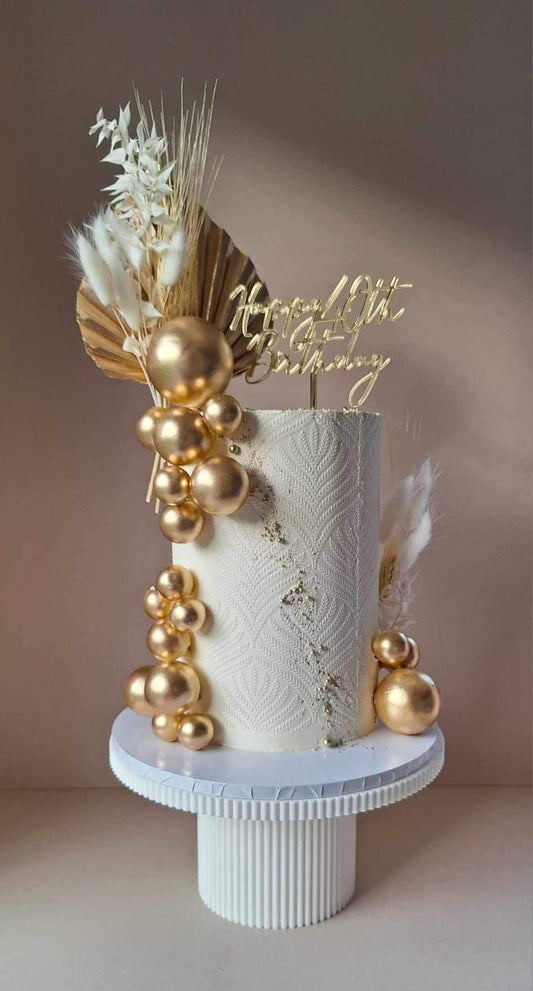 Gold showstopper cake