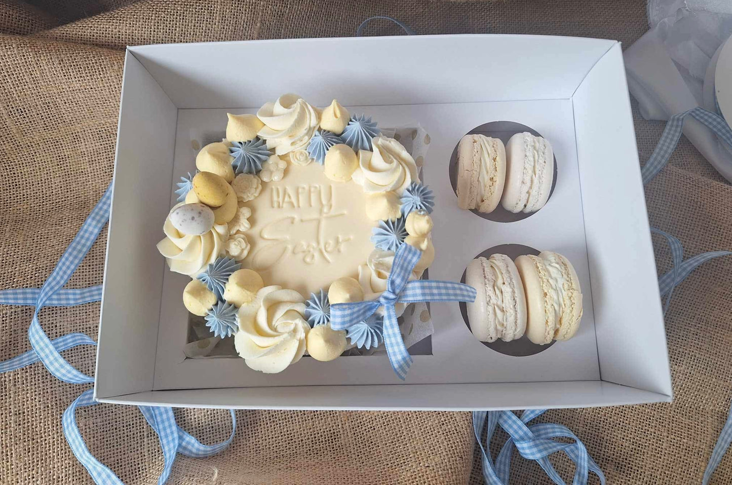 Easter macaron bento