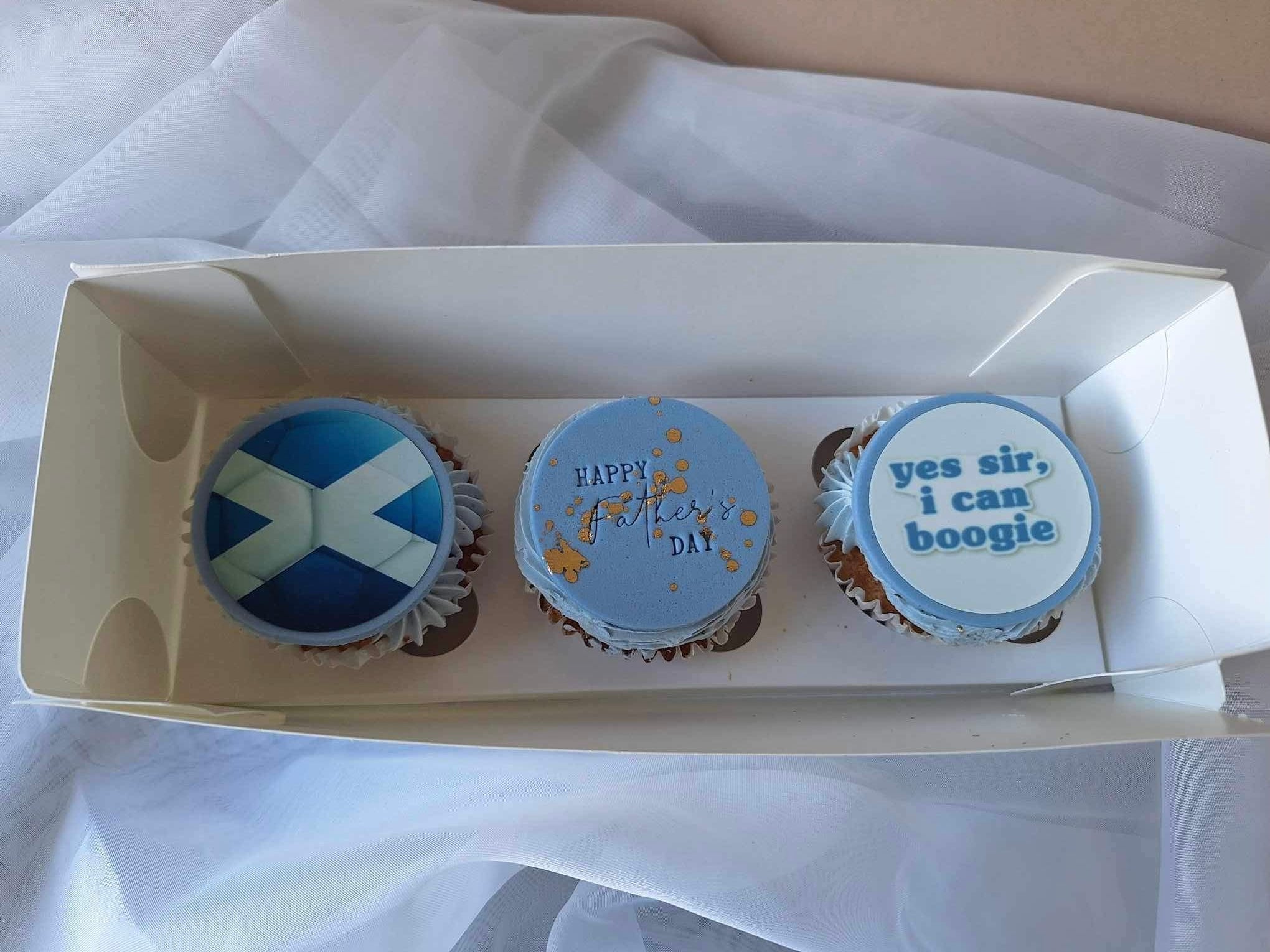 Scotland Father’s Day cupcakes – Lovely Little Cakes UK