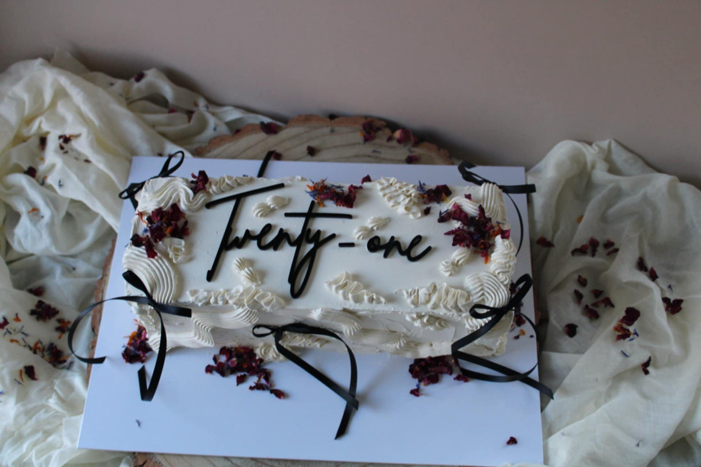 Modern vintage cake bar